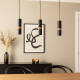 Image de Suspension Métal Lumen 3 Spots  