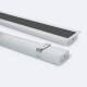 Immagine di Profilo Alluminio da Incasso per Striscia LED fino a 31mm con Coperchio Continuo