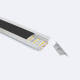 Immagine di Profilo Alluminio da Incasso per Striscia LED fino a 31mm con Coperchio Continuo