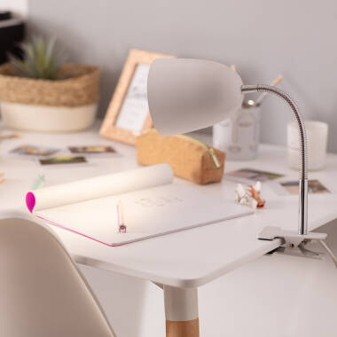 Schreibtischlampe Flexo aus Metall mit Klammer Ripley
