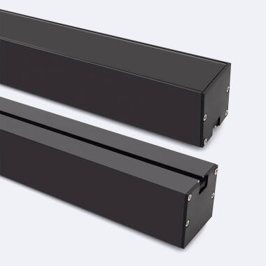 Aluminiumprofil Hängend Großformat mit durchgehender Abdeckung für LED-Streifen bis 45 mm