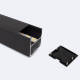 Bild von Aluminiumprofil Hängend Großformat mit durchgehender Abdeckung für LED-Streifen bis 45 mm