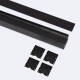 Bild von Aluminiumprofil Hängend Großformat mit durchgehender Abdeckung für LED-Streifen bis 45 mm
