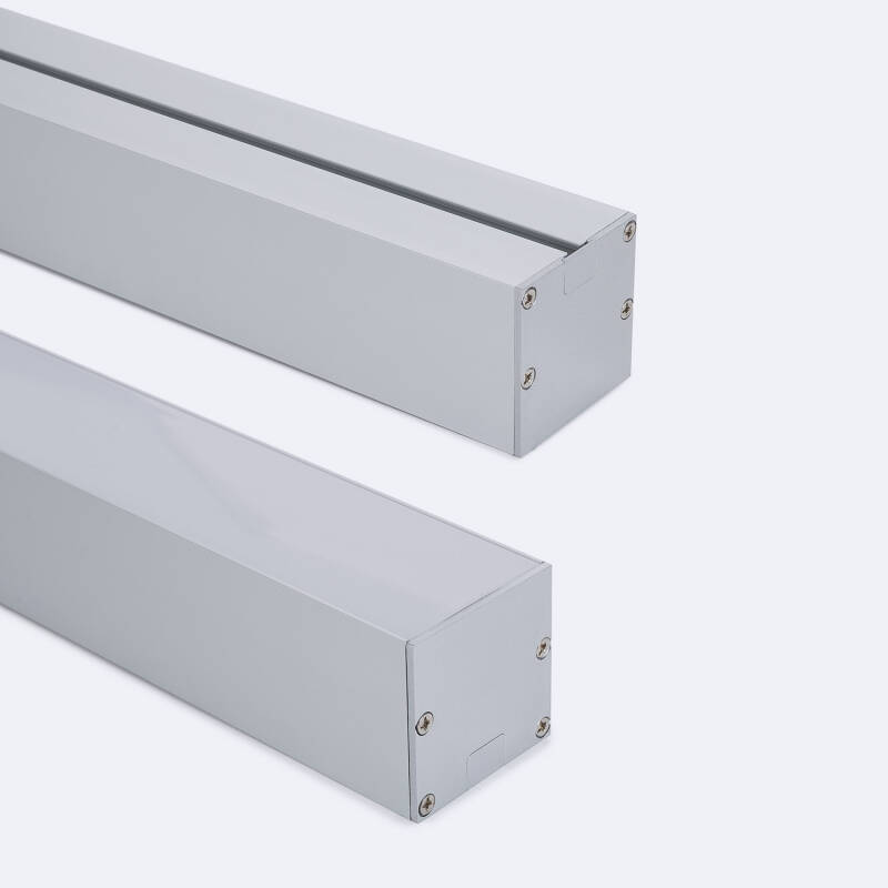 Image of Suspended XL 50x50 Aluminium Profile with Continuous Cover for LED Strip up to 45mm
