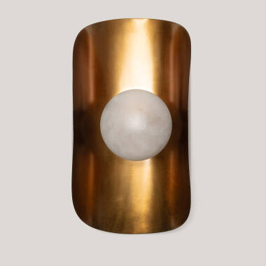 Image of Ishan II Metal & Glass Wall Lamp ILUZZIA 
