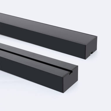 Profilé Aluminium Grande Taille Suspendu avec Capot Continu Pour Ruban de LED jusqu'à 45 mm