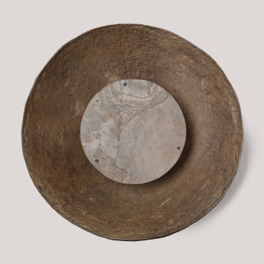 Image de Applique Murale Papier Mâché Pierre Métal Orfalu