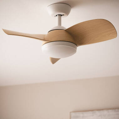 Afbeelding van Stille Plafondventilator Poros 76cm Motor DC