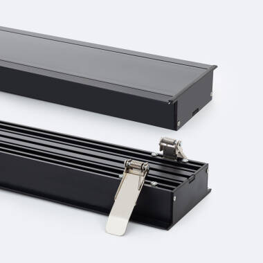 Profil Aluminiowy Wpuszczany Dużego Rozmiaru z Ciągłą Osłoną do Taśm LED do 60 mm