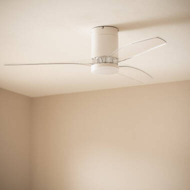 Immagine di Ventilatore da Soffitto Silenzioso Angistri Bianco 132cm Motore DC