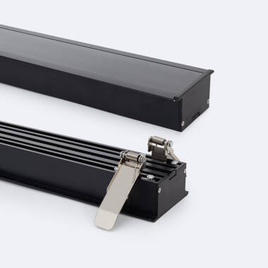 Aluminiumprofil Architektonisch Großformat mit durchgehender Abdeckung für LED Streifen bis 40 mm