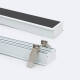 Bild von Aluminiumprofil Einbau XL für LED Streifen bis 40 mm mit durchgehender Abdeckung