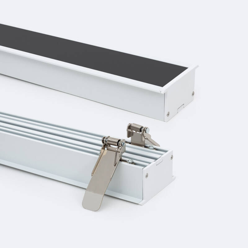 Bild von Aluminiumprofil Einbau XL für LED Streifen bis 40 mm mit durchgehender Abdeckung
