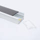 Bild von Aluminiumprofil Einbau XL für LED Streifen bis 40 mm mit durchgehender Abdeckung