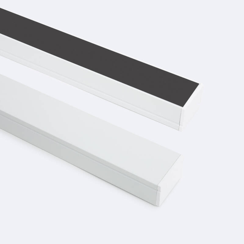 Afbeelding van Profiel Aluminium met doorlopende afdekking voor dubbele LED-strip tot 22 mm Afbeelding van Profiel Aluminium met doorlopende afdekking voor dubbele LED-strip tot 22 mm