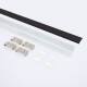 Afbeelding van Profiel Aluminium  met doorlopende afdekking voor dubbele LED-strip tot 22 mm 