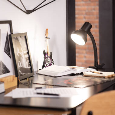 Flexibilní Stolní Lampa z Kovu se Svorkou Eret