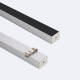 Bild von Aluminiumprofil Aufbau für LED Streifen bis 22 mm mit durchgehender Abdeckung
