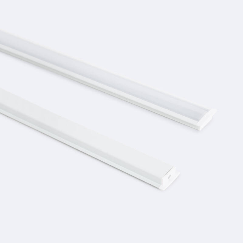Image of Aluminium Recessed Profile with Continuous Cover for LED Strips up to 12mm