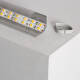 Image de Profilé Aluminium pour Angle avec Capot Continu pour Ruban LED jusqu'à 20mm