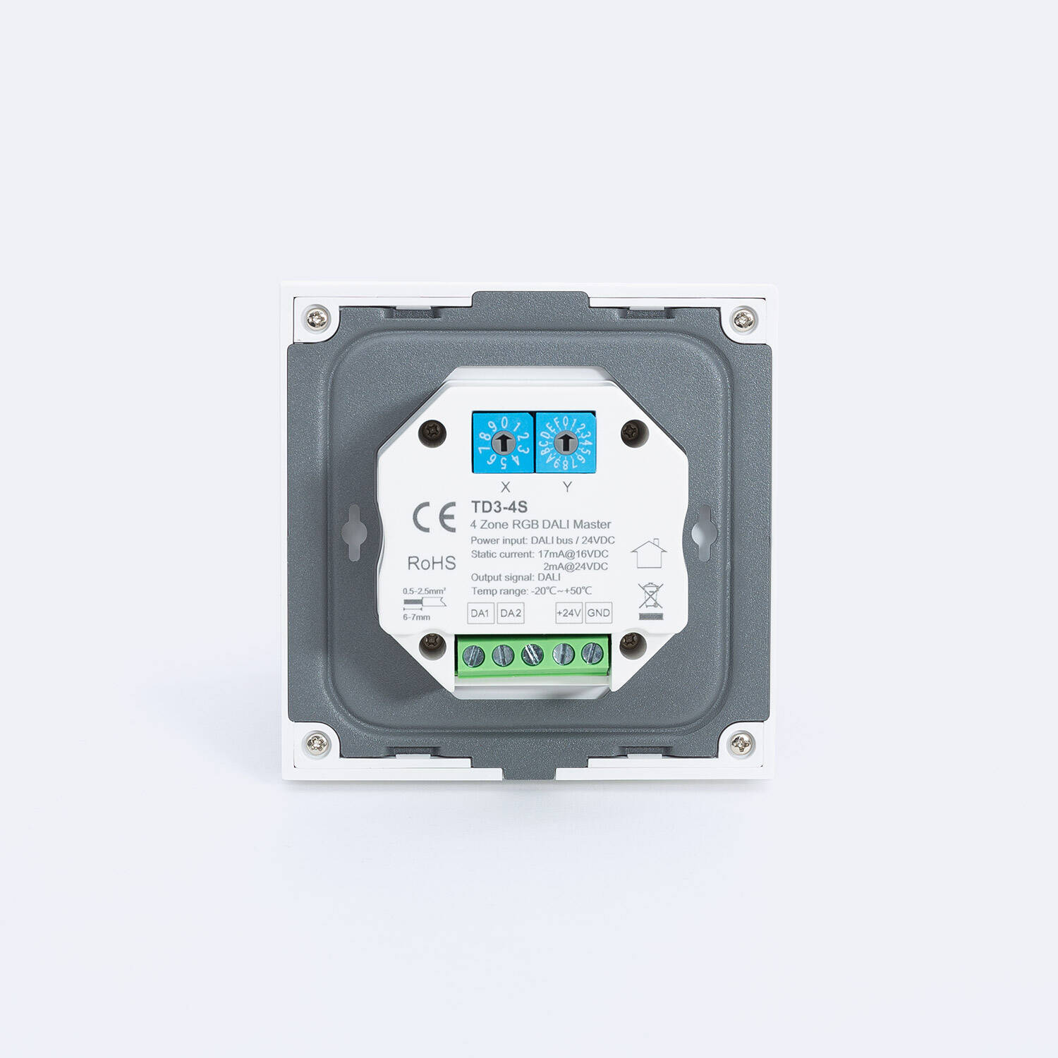 Regulator DALI Master RGB Panel Dotykowy 4 Strefy - widok 2