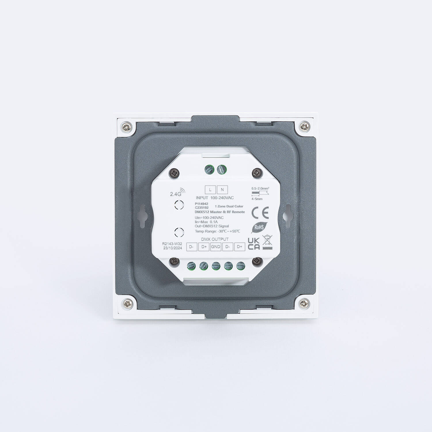 Sterownik Ściemnialny Ścienny Dotykowy do Taśm LED 12/24V DC CCT DMX - widok 2