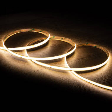 LED-Streifenrolle 24V COB 320 LED/m 20m 11W/m 1100lm/m Breite 8mm Schnitt 10cm IP20 CRI90