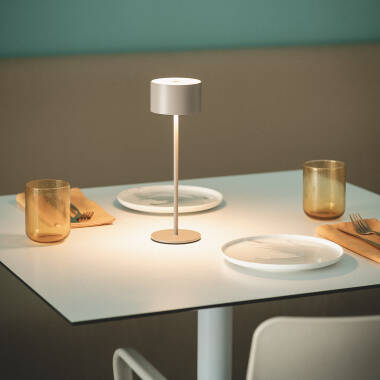 LED Tafellamp Outdoor  met oplaadbare USB-batterij metaal Mounka Round