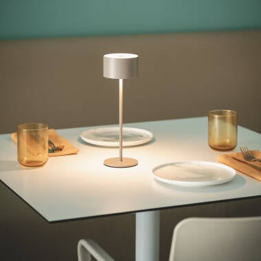 Image of Mounka 2W Portable Metal LED Table Lamp with USB Rechargeable Battery