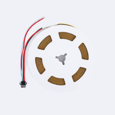 Afbeelding van Led Strip Digital SPI 24V Eenkleurig COB 420 LED/m 5m Breedte 10mm te knippen om de 10cm IP20 CRI90