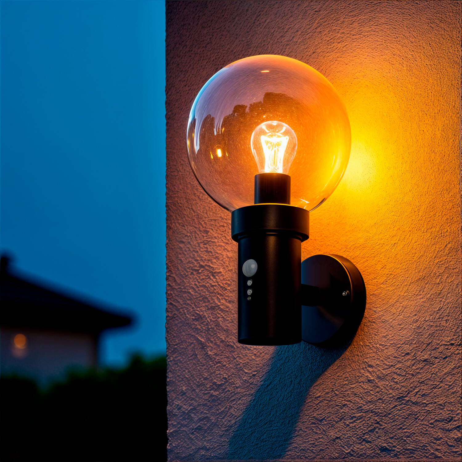 Kinkiet Ścienny Zewnętrzny ze Stali Nierdzewnej z Czujnikiem PIR Optic