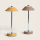 Image de Lampe à Poser LED 3W Portable Cuir et Métal avec Batterie USB Rechargeable Limer