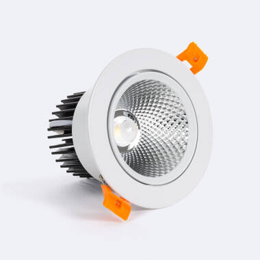 Oczko Downlight LED 9W COB Nastawna Okrągła Biała Średnica Wycięcia Ø 90 mm Anti Flicker