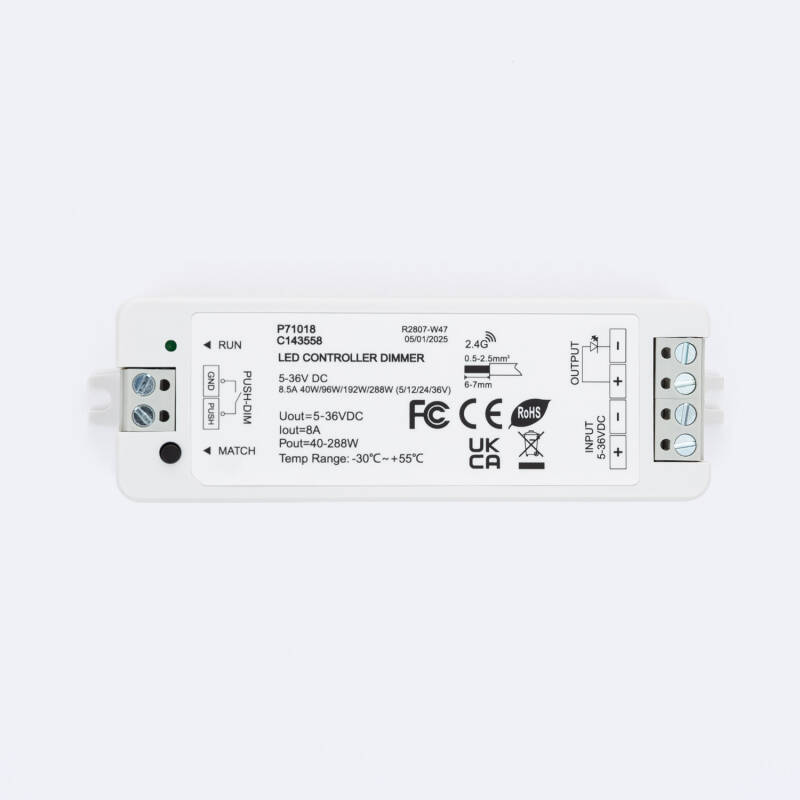 Variateur LED Pour Bande Lumineuse – Télécommande Sans Fil Et Contrôle Intégral