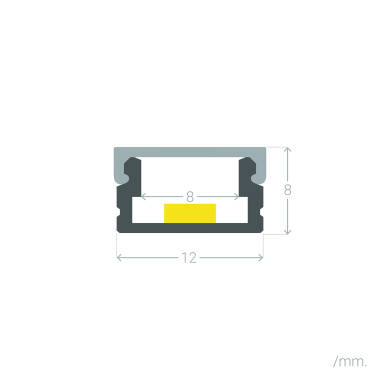 Profilés pour Rubans LED de 12 mm | LED Moment