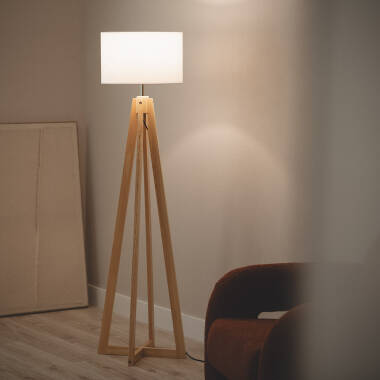 Staande lamp van Hout Korsade