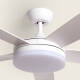 Image de Ventilateur de Plafond Silencieux Patroclo Blanc 132cm Motor DC