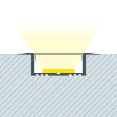 Aluminium Profiel Inbouw voor LED Strip tot 31 mm