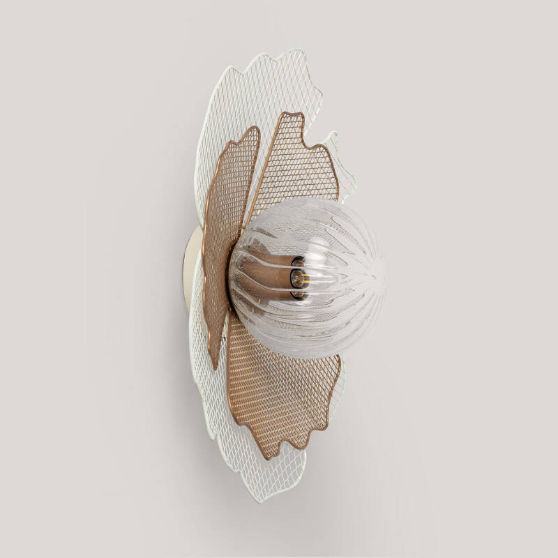 Afbeelding van Wandlamp Metaal en Glas Pianella