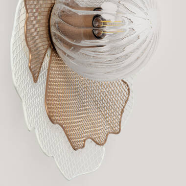 Afbeelding van Wandlamp Metaal en Glas Pianella