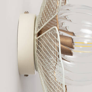 Afbeelding van Wandlamp Metaal en Glas Pianella