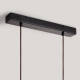 Image de Suspension Bois et Verre Amber Dallas 2 Spots ILUZZIA