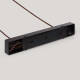 Image de Suspension Bois et Verre Amber Dallas 2 Spots ILUZZIA