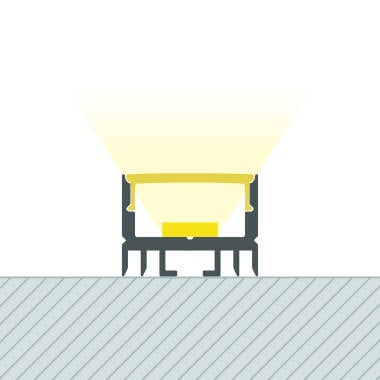 Surface Mounted Aluminium Profile for LED Strip up to 13mm