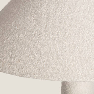 Immagine di Lampada da Terra Legno e Stoffa Lombe