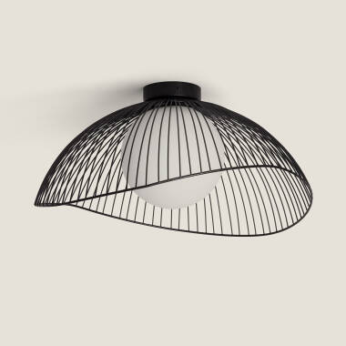 Afbeelding van Plafondlamp Metaal en Glas Moad