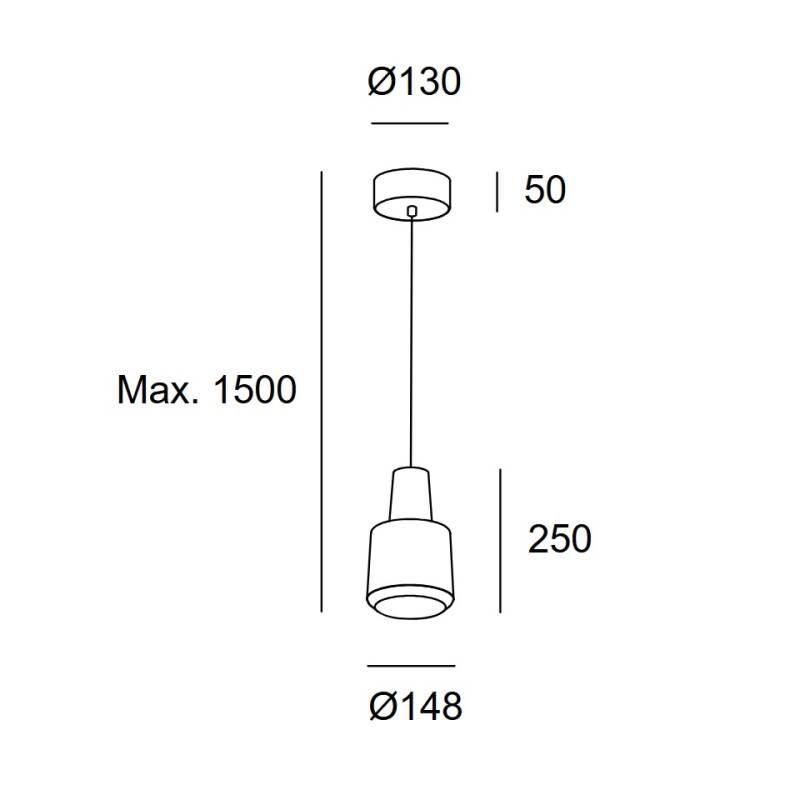 Afbeelding van Lámpara Colgante Khoi LEDS-C4 00-A015-14-37