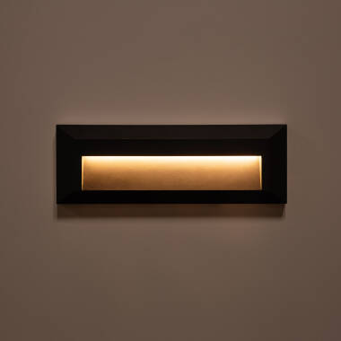 Image de Balise Extérieure LED 2W Murale Rectangulaire Saillie Gris Élide