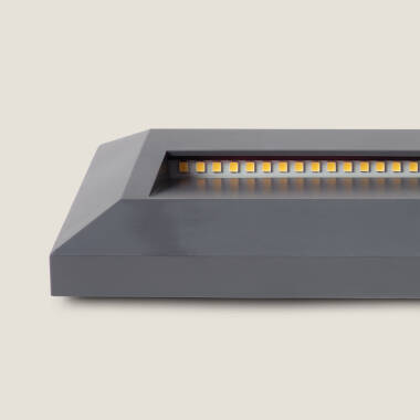 Immagine di Segnapasso per Esterni LED 2W Superficie Parete Rettangolare Grigio Élide
