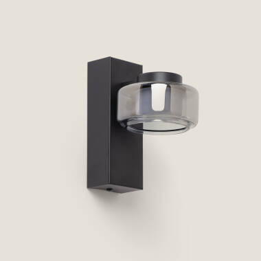 LED Wandleuchte 4W Badezimmer Metall und Glas Zisna